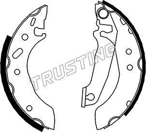 

Комплект тормозных колодок TRUSTING 040.132
