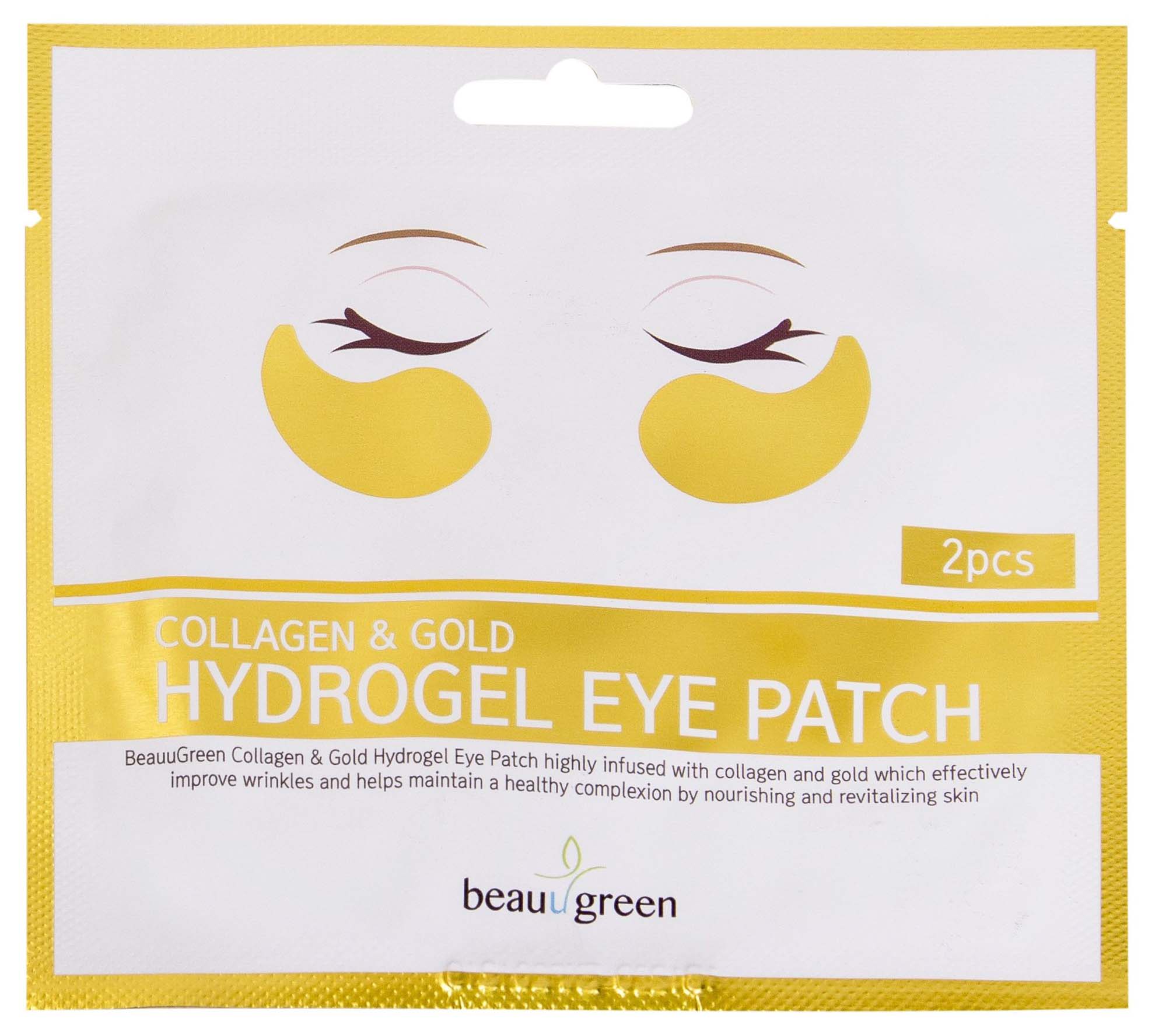 Патчи для глаз Beauugreen Collagen & Gold 2 шт патчи для глаз eyenlip collagen hydrogel eye patch