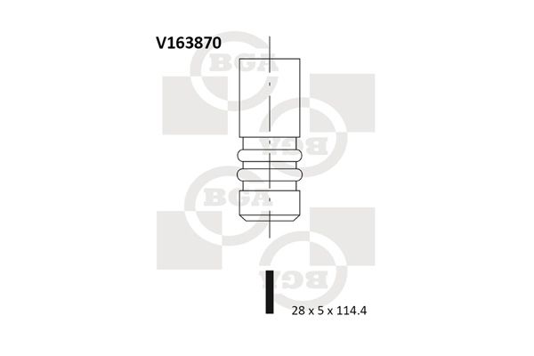 

Впускной клапан BGA V163870