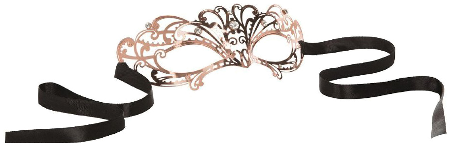 фото Маска california exotic novelties entice mystique mask с имитацией кристаллов золотистый