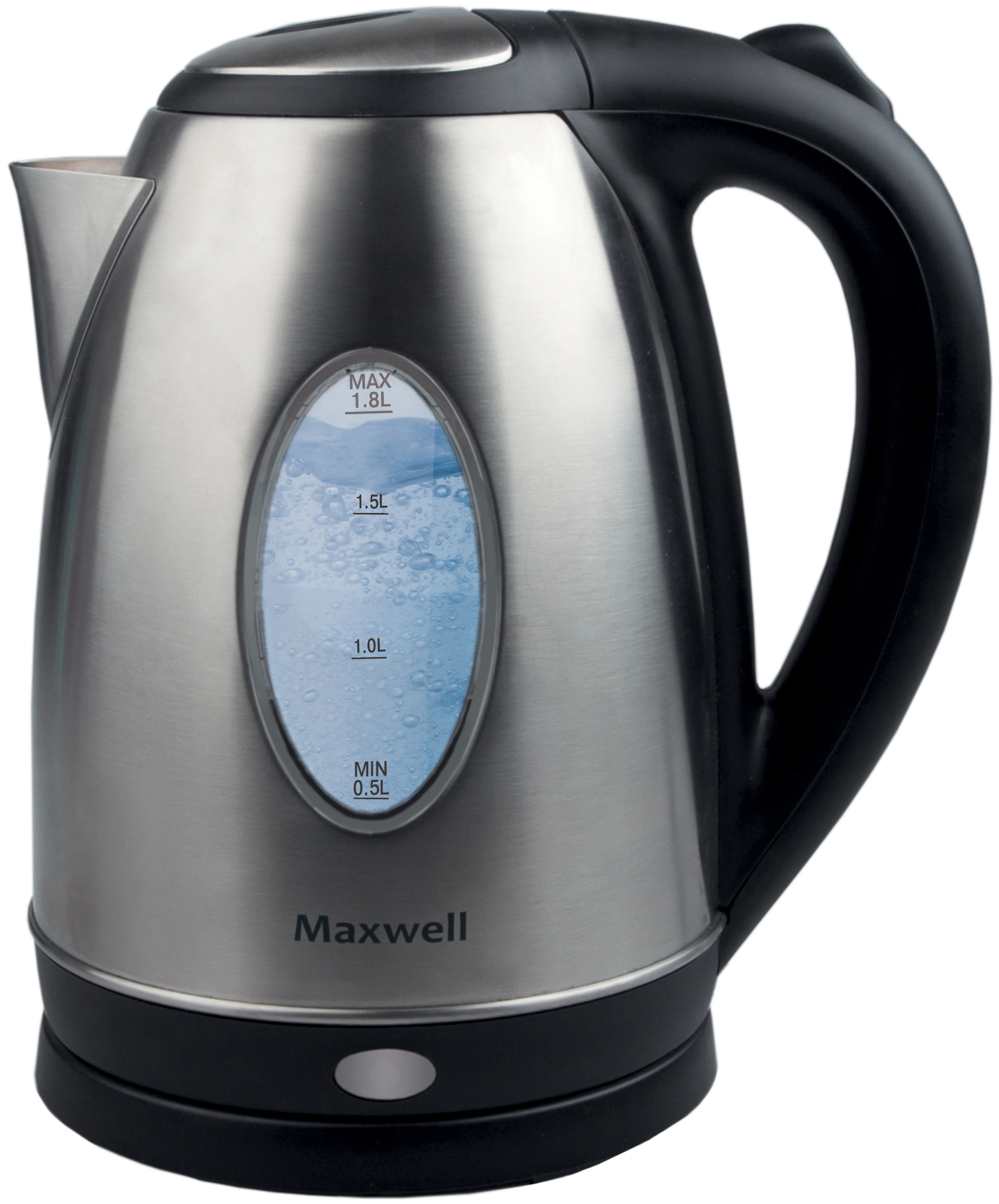 фото Чайник электрический maxwell mw-1073st black/silver