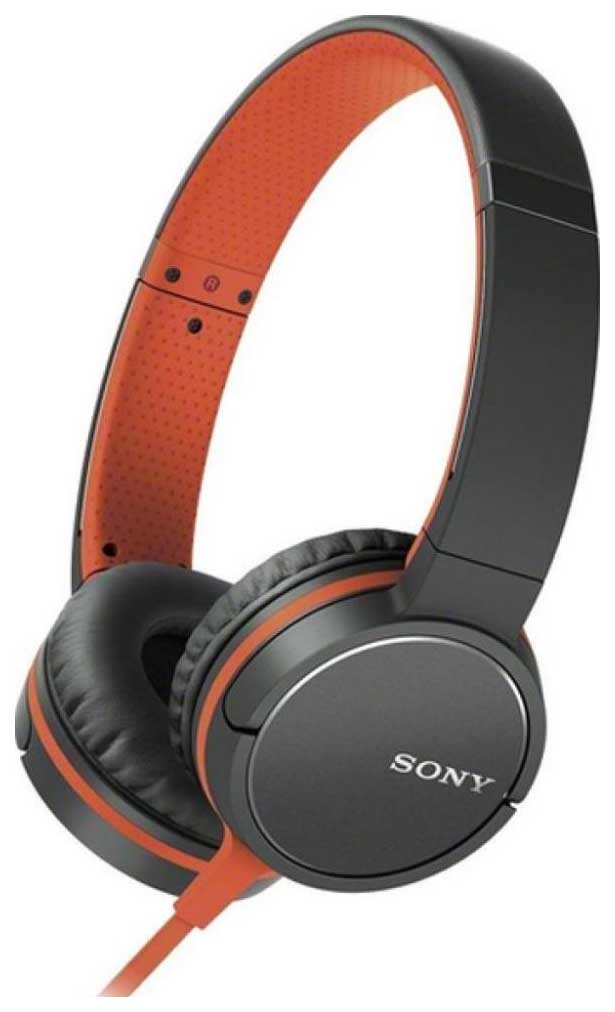 фото Наушники sony mdr-zx660ap orange/black