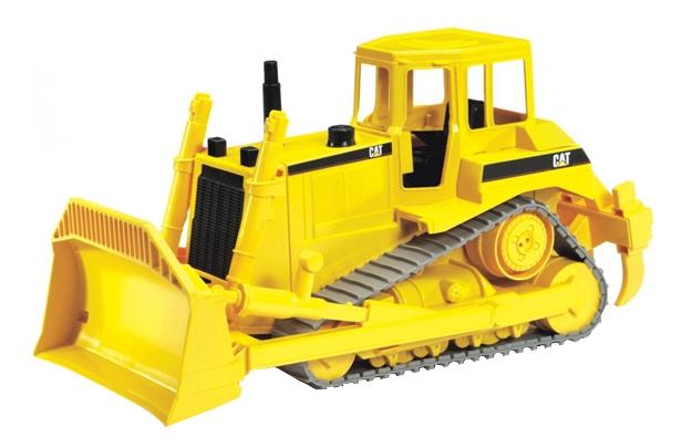 Бульдозер гусеничный Bruder CAT (резиновые гусеницы) игрушечная машинка bruder брудер прицеп для тракторов