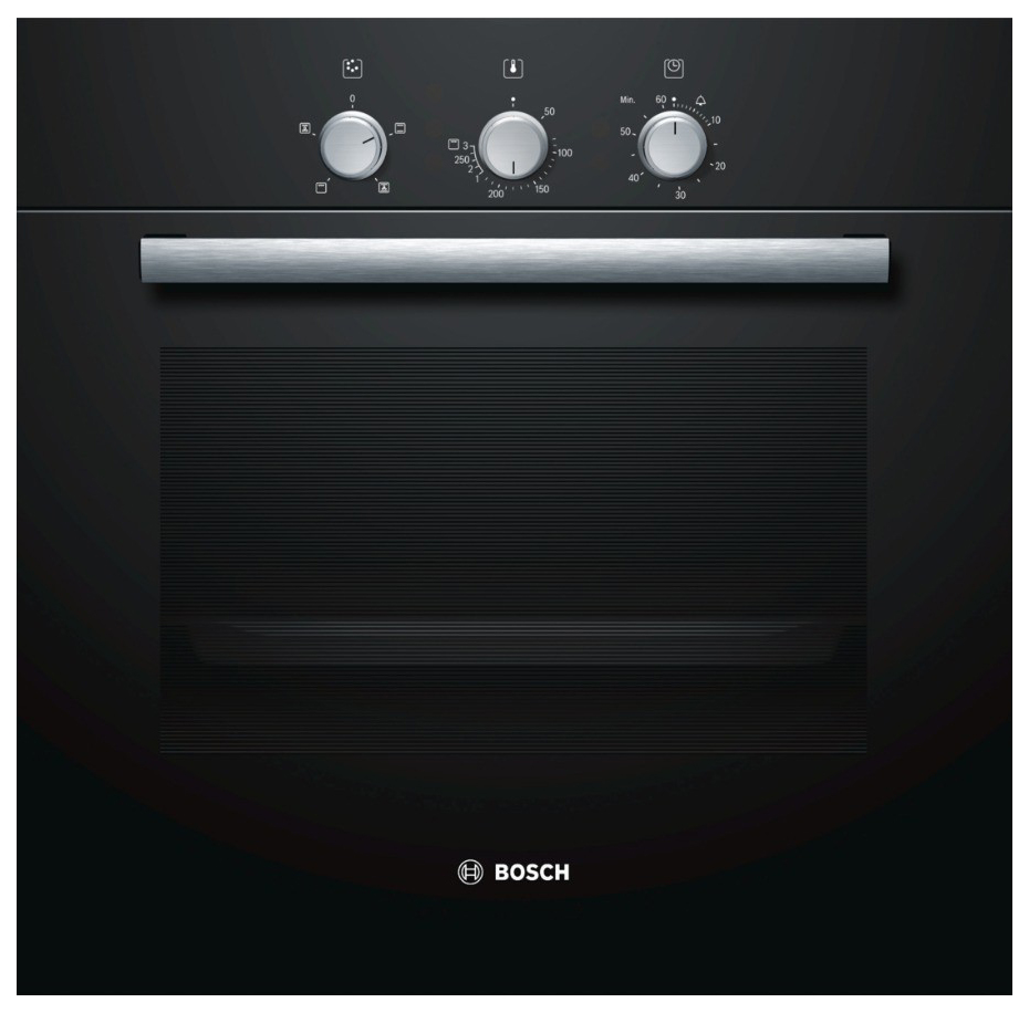 фото Встраиваемый электрический духовой шкаф bosch hbn211s6r black