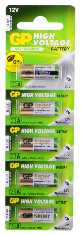 Батарейка GP Batteries Super Alkaline 23AF 5 шт батарейка gp batteries super аа пальчиковая lr6 1 5 в 20 шт