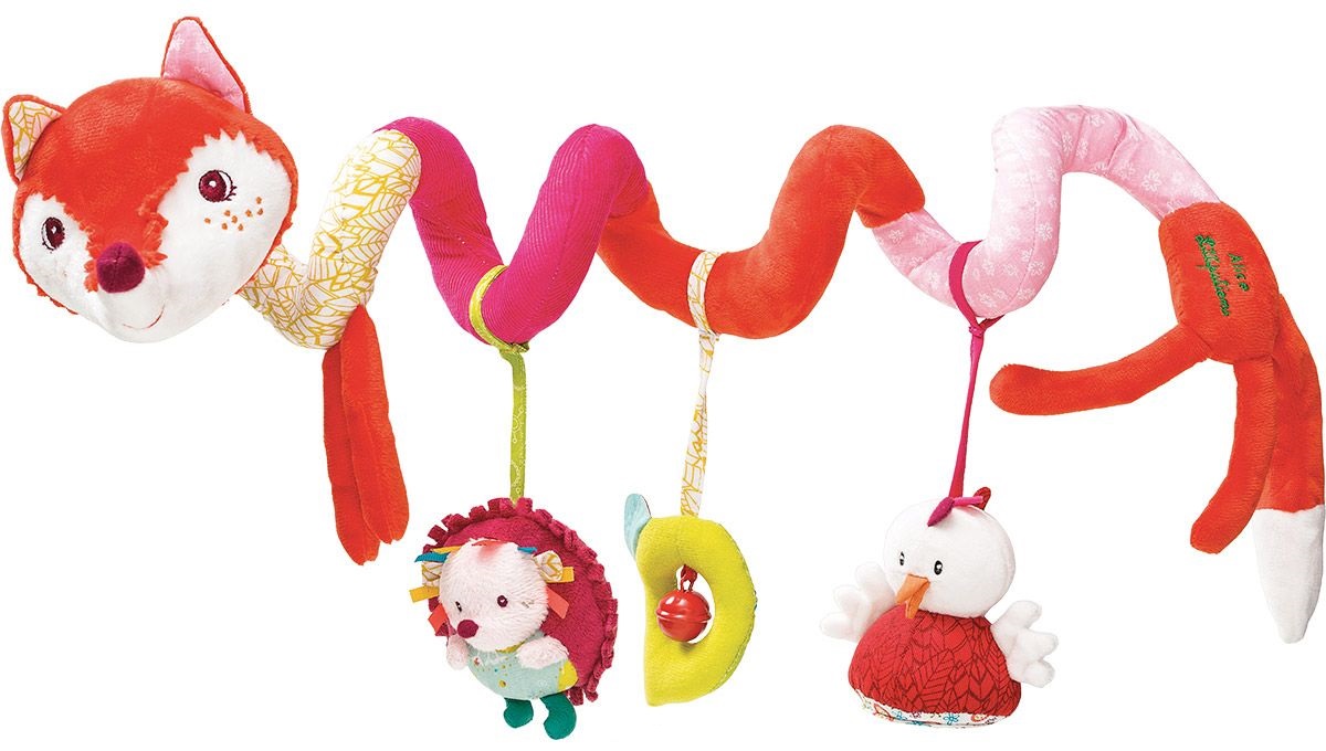 Игрушка-подвес Lilliputiens Лиса Алиса спиральная игрушка подвес happy snail жираф спот