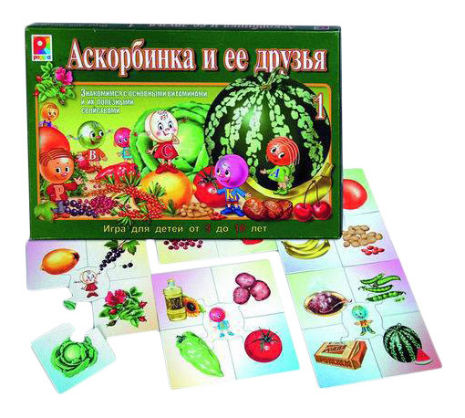 Семейная настольная игра Радуга Аскорбинка и ее друзья