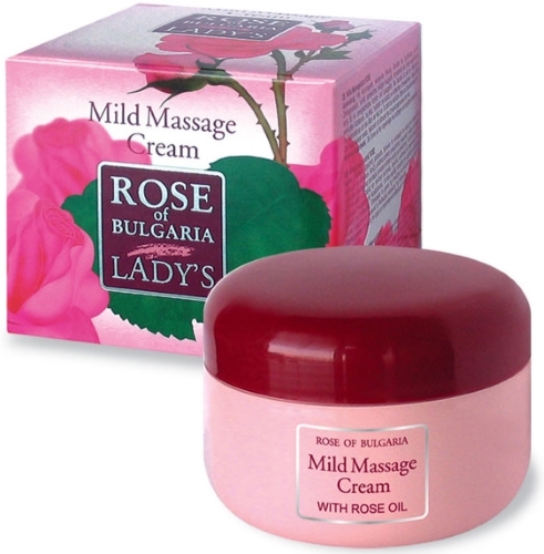 фото Крем массажный rose of bulgaria, mild massage cream, смягчающий 330 мл