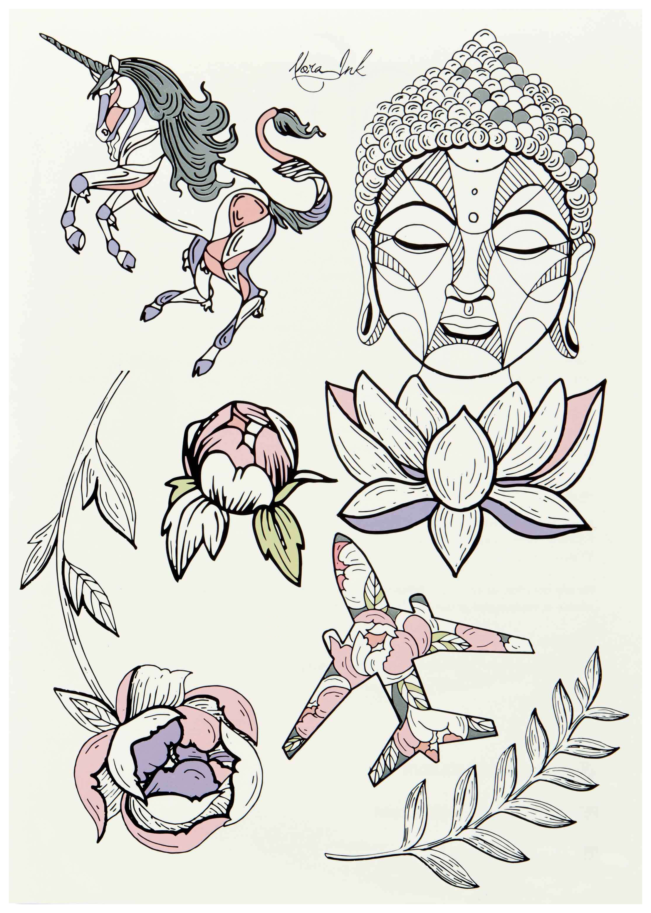 

Переводные тату Miami Tattoos Mystery by Nora Ink, Mystery by Nora Ink