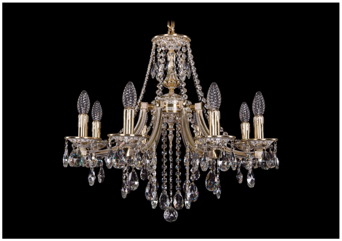 

Люстра подвесная Bohemia Ivele Crystal 1771/8/190/B/GW, 1771/8/190/B/GW