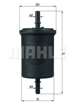 фото Фильтр топливный mahle kl4161 mahle/knecht