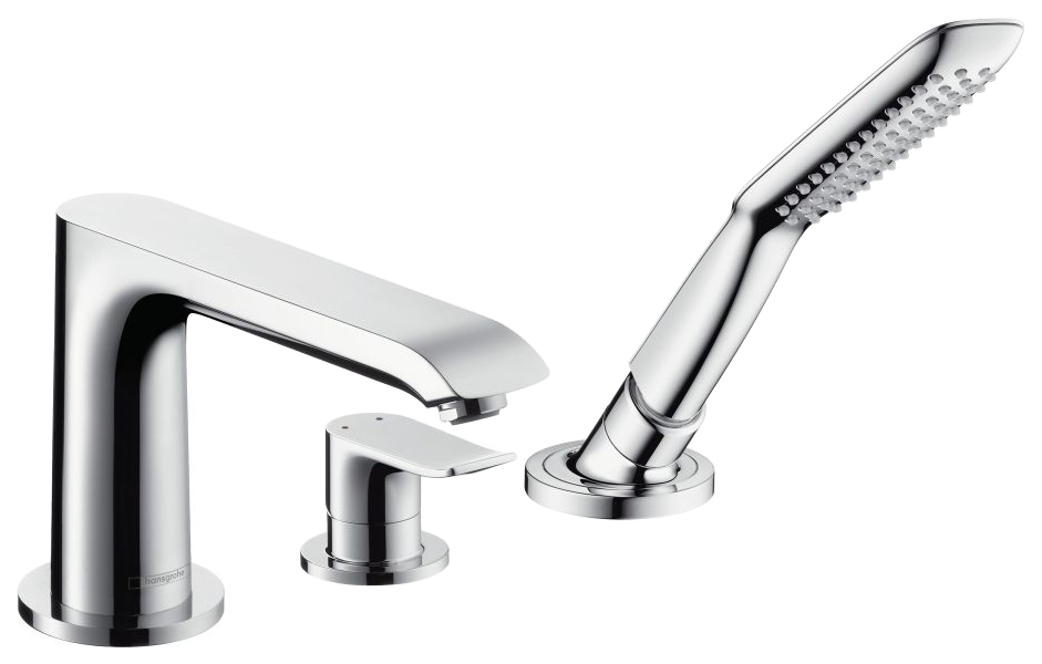 фото Смеситель для ванны на борт hansgrohe metris 31190000 хром