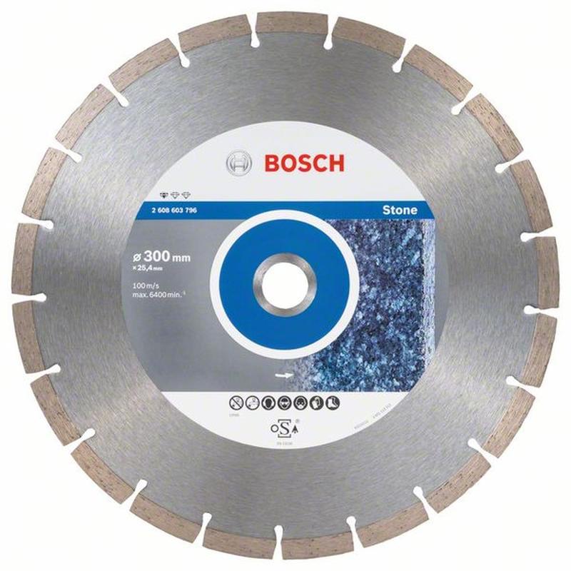 фото Диск отрезной алмазный bosch stf stone 300-25,4 2608603796