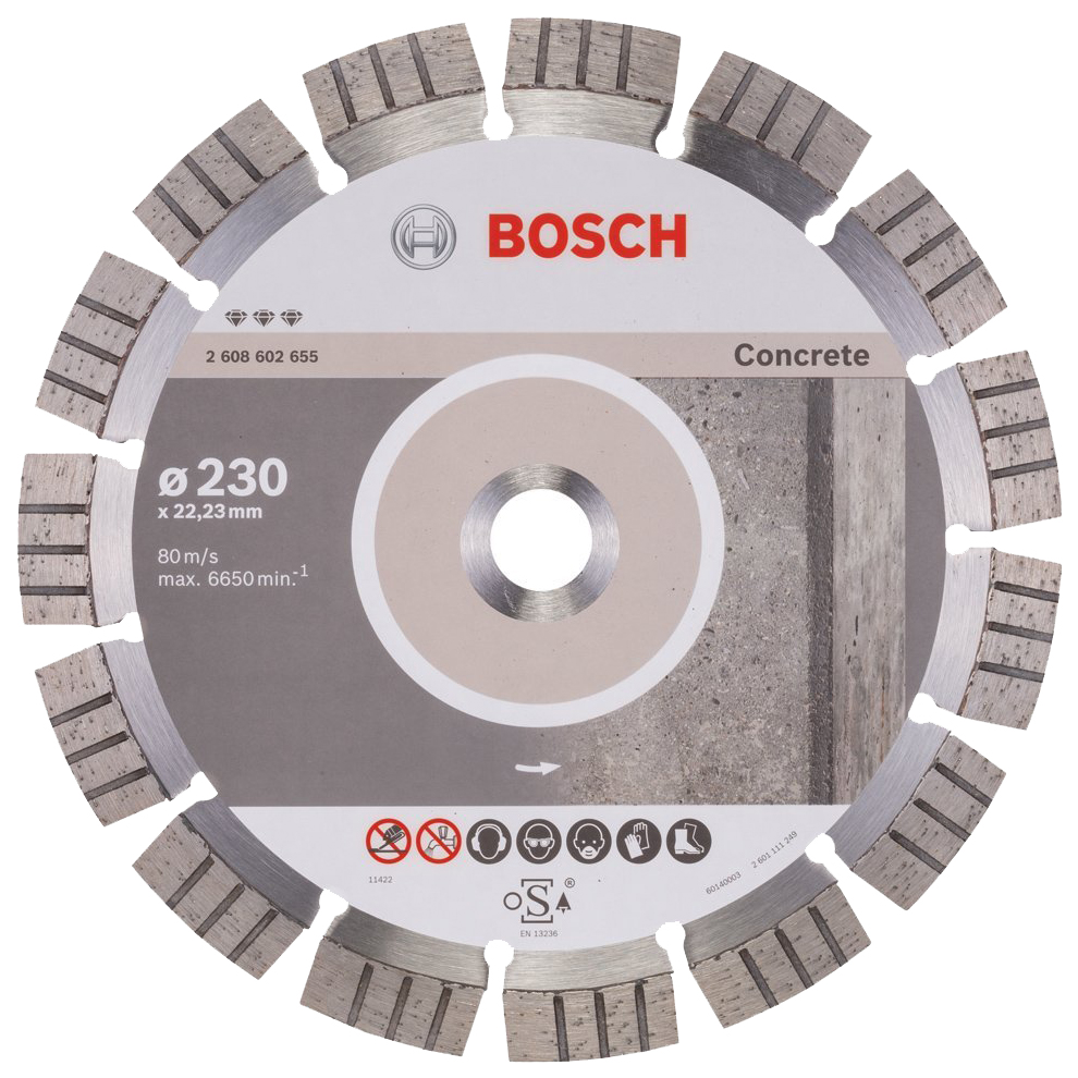 Диск отрезной алмазный Bosch Bf Concrete230-22,23 2608602655 диск отрезной алмазный bosch stf concrete 350 25 4 2608603806