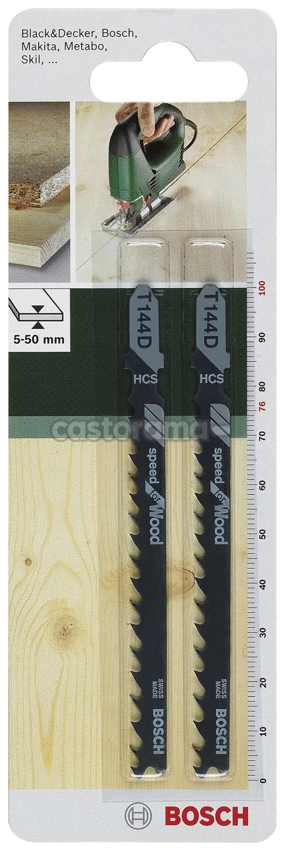 фото Набор пилок для лобзика bosch t144 d hcs diy 2609256718