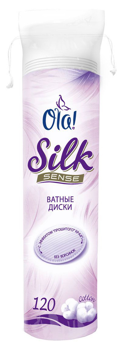 Ватные диски Ola! Silk Sense 120 шт j cat beauty ватные диски для снятия макияжа gone finity