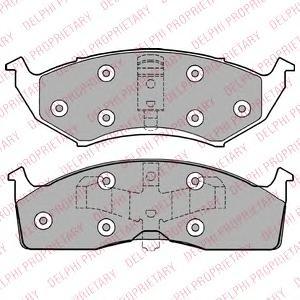 

Тормозные колодки дисковые Delphi LP1166
