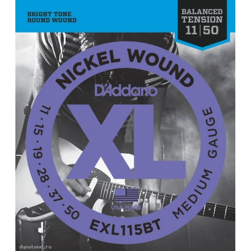 Струны для электрогитары D ADDARIO EXL115 BT