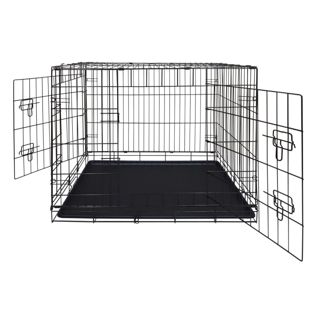 

Клетка для собак Dog Land двудверная с поддоном, № 3, 76х51х59 см