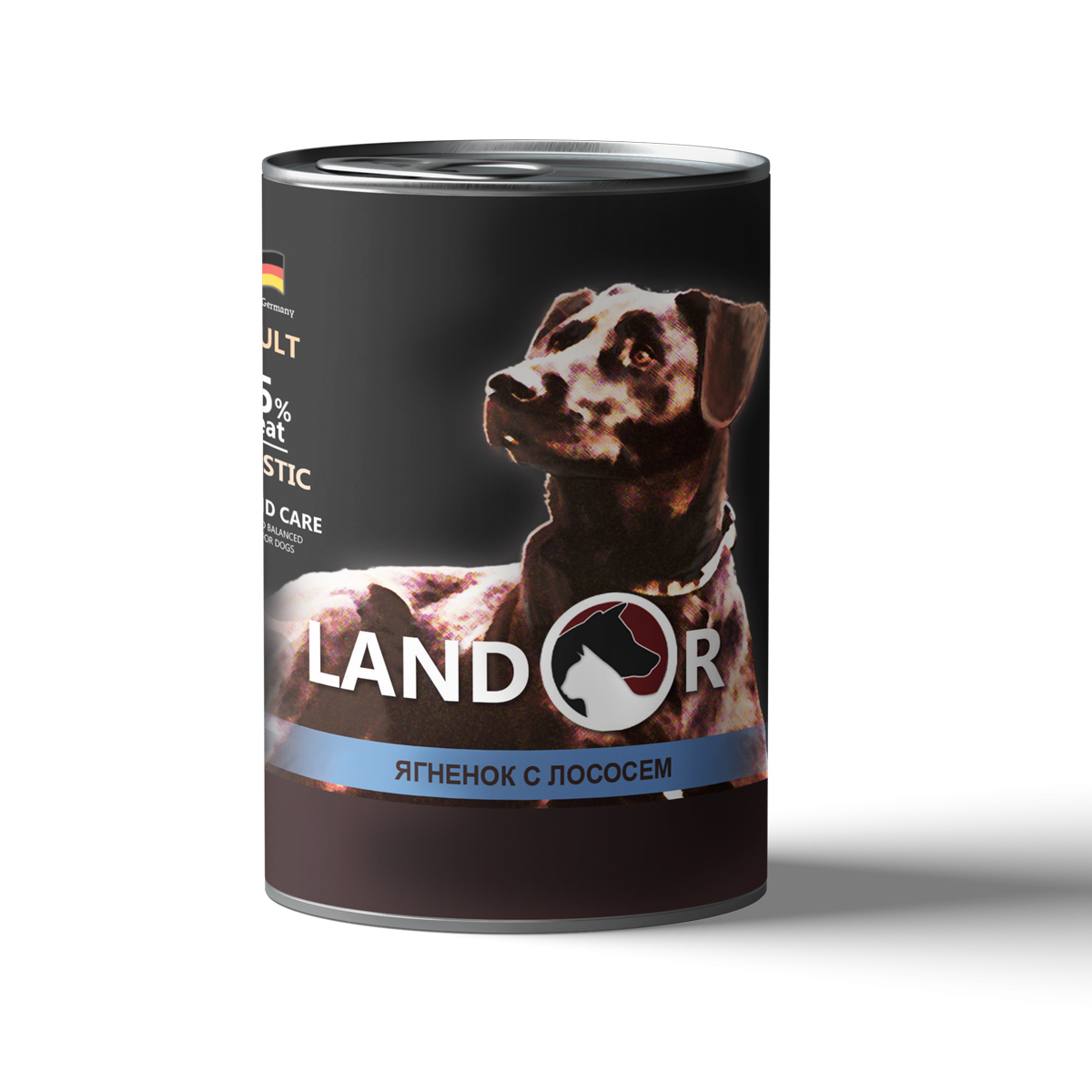 Консервы для собак Landor, ягненок с лососем, 400г