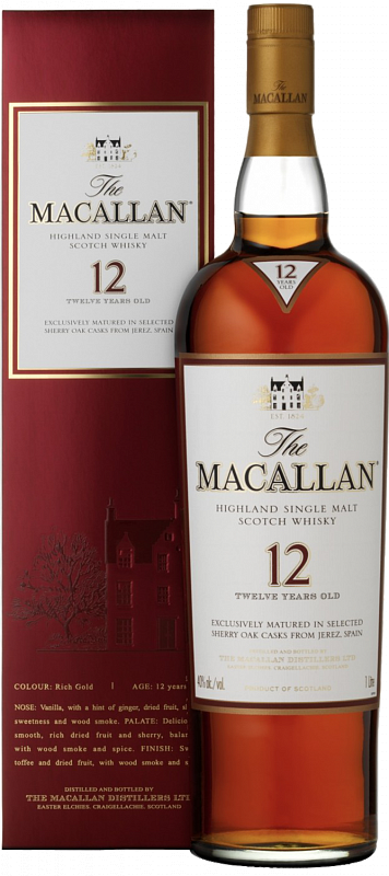 фото Виски macallan 12 years old (gift box)