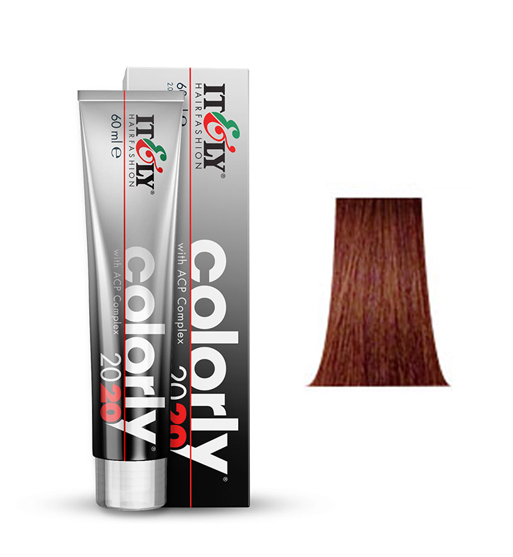 фото Краска itely hairfashion colorly 2020 dark copper blonde - 6r медный темно-русый 60 мл