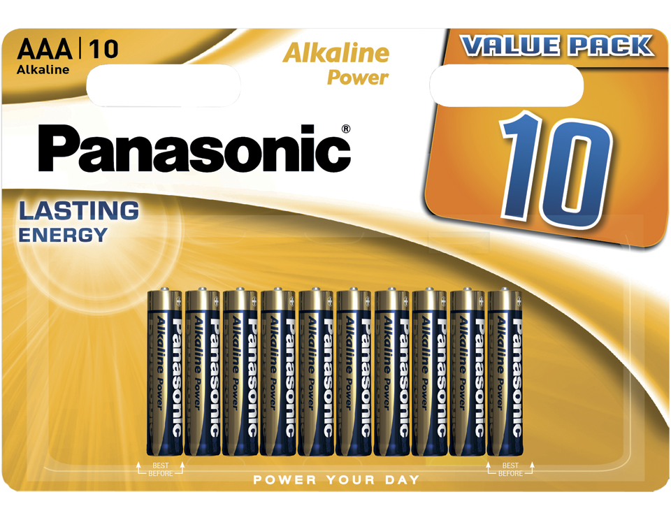 Батарейка Panasonic Alkaline Power LR03REB/10BW 10 шт щелочная батарейка lr03 aaa everyday power standard 1 5в бл 2 panasonic 5410853024750