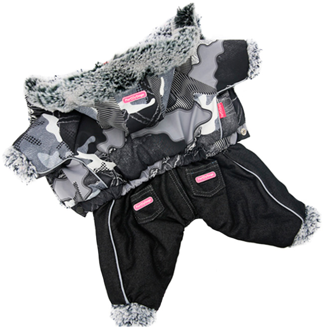 фото Комбинезон для собак for my dogs, мужской, черный, fw703-2019 m 12
