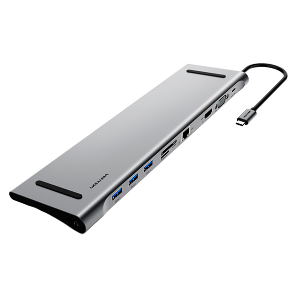 Адаптер Vention USB Type C 10 в 1 (CMCHB)