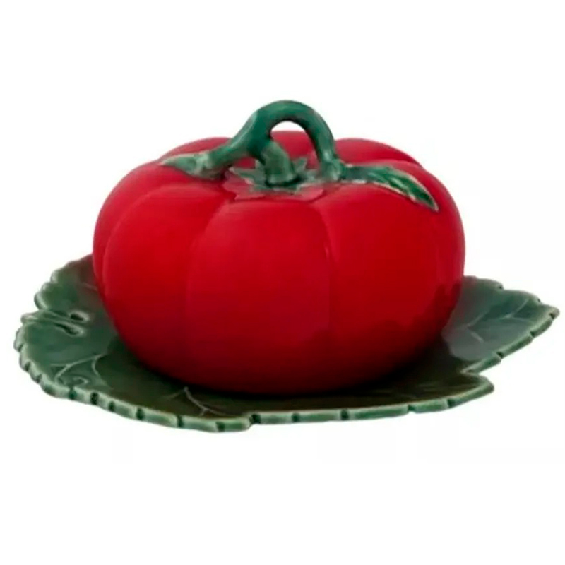 фото Блюдо с крышкой bordallo pinheiro tomato 18x4,5x20см