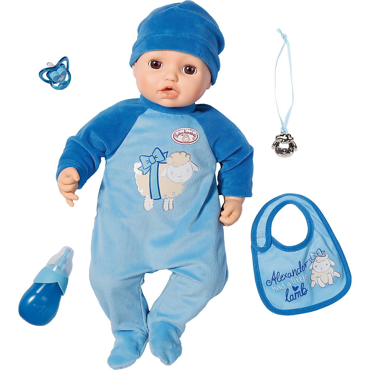 Кукла-мальчик многофункциональная Zapf Creation Baby Annabell 701-898, 43 см кукла мальчик zapf creation baby born интерактивная 43 см 824 375