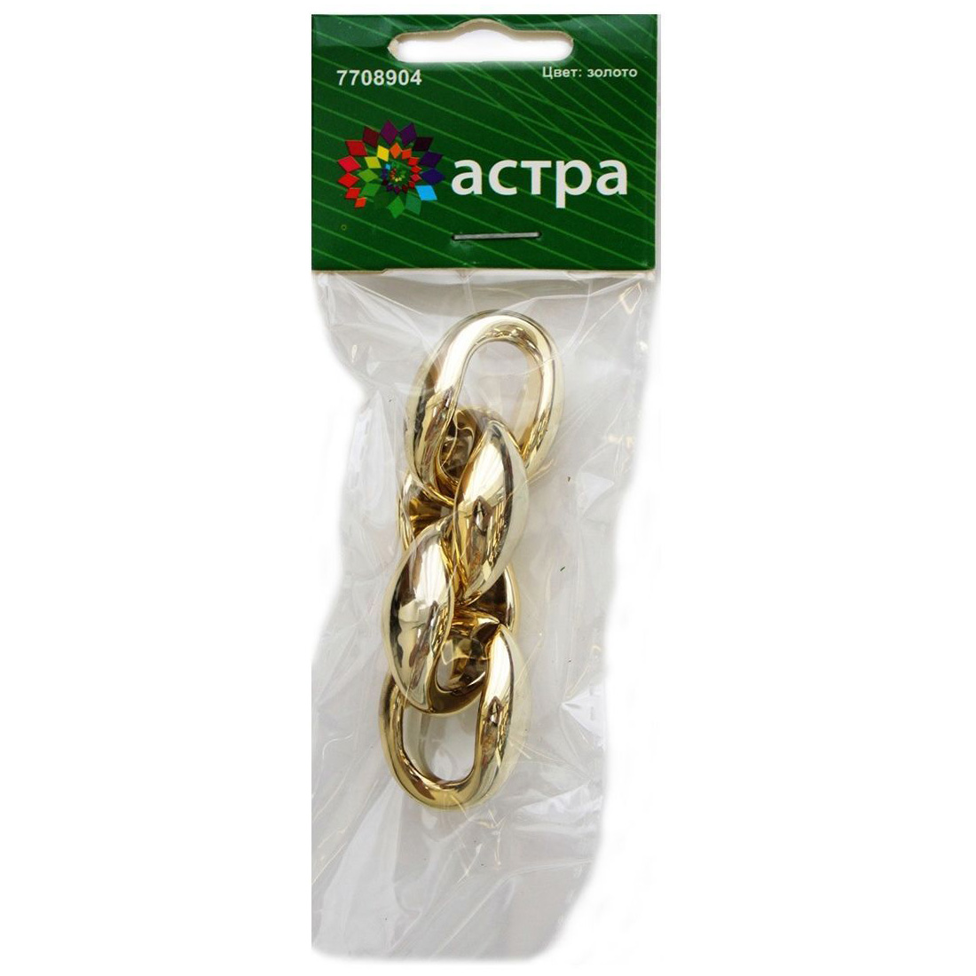 

Цепь декоративная Астра золотистая 1 шт 10x3,2x3,2 см