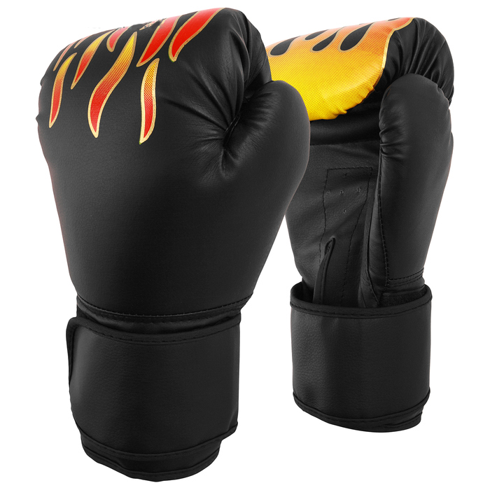 Боксерские перчатки Sima-land 3867639 черные, унций