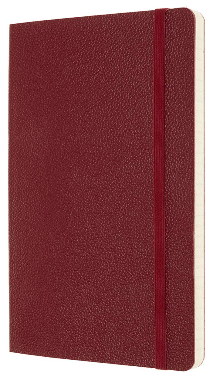 

Блокнот Le Leather Large, 96 листов, в линейку, красный