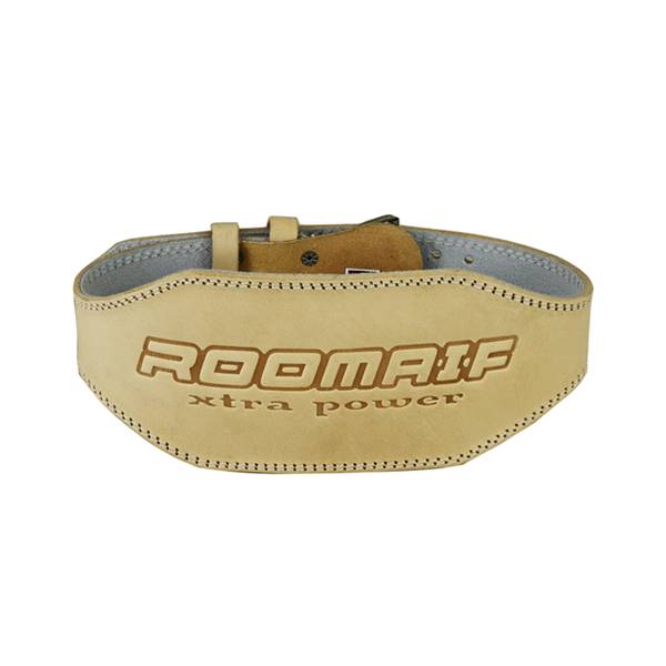 Пояс для тяжелой атлетики Roomaif RWG-131 бежевый, XXL