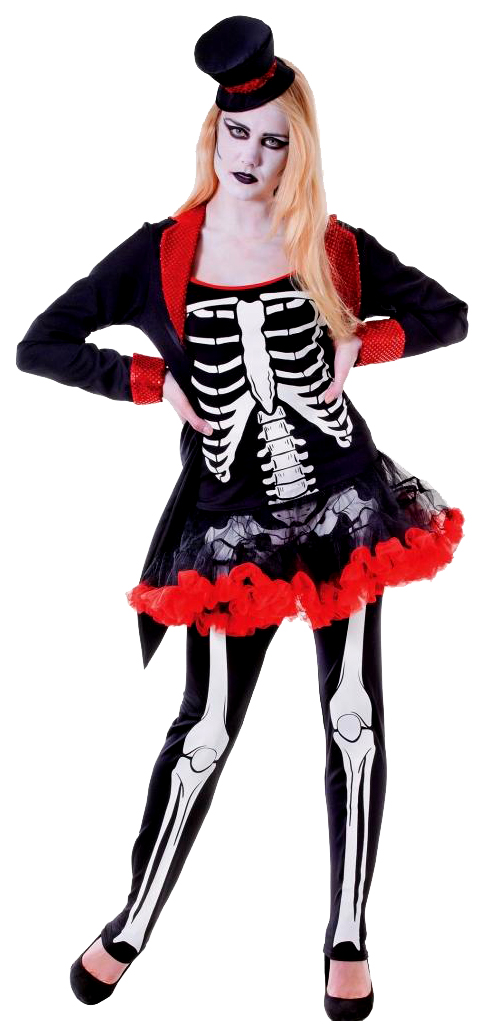 Костюм карнавальный женский Миссис Скелет Bristol ПБ1086 черный 44-46 RU