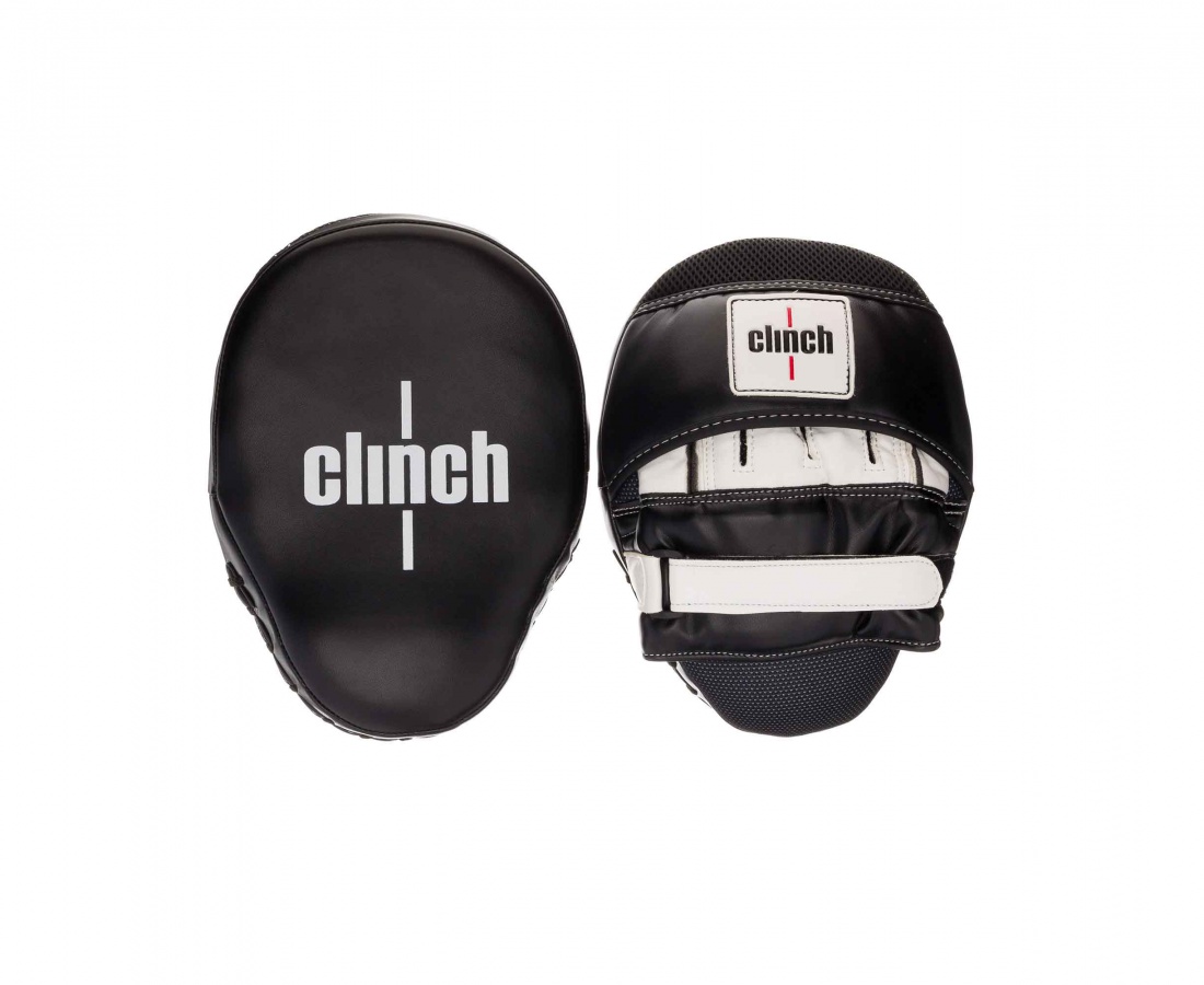 Лапы Clinch Focus Mitt Curve черно-белые