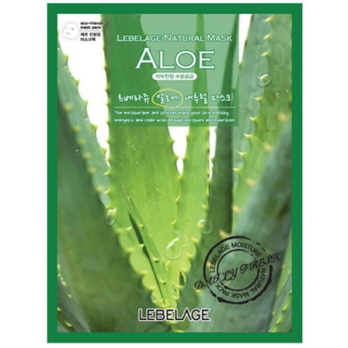 

Тканевая маска для лица с экстрактом алоэ , 23 мл LEBELAGE Aloe Natural Mask