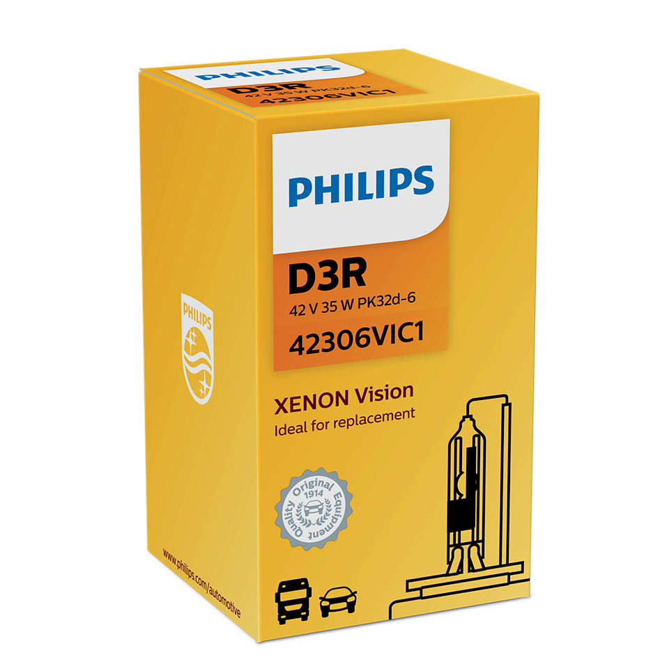 Автолампа Ксенон D3r 42306 Vi 42v 35w Pk32d-6 Philips арт. 42306VIC1