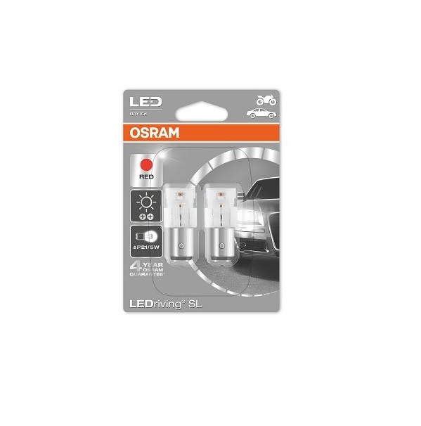 

Pr21w 12v (1,4w) Лампа Ledriving Standard Красный, Двойной Блистер OSRAM арт. 7458R-02B