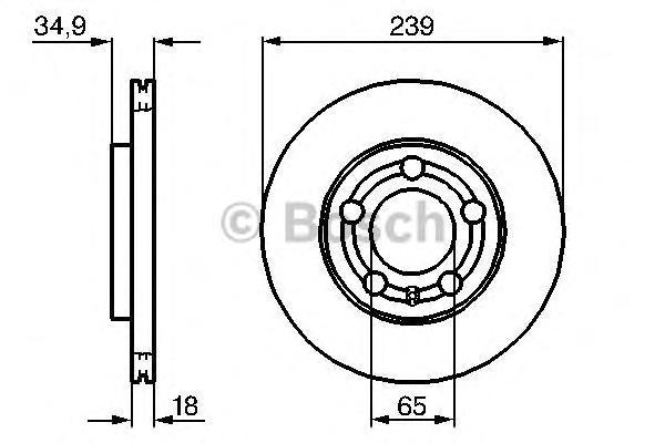 фото Тормозной диск bosch 0986479036