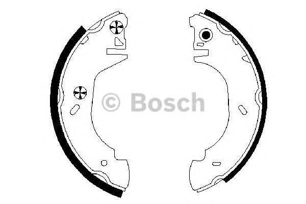 

Комплект тормозных колодок BOSCH 0986487524