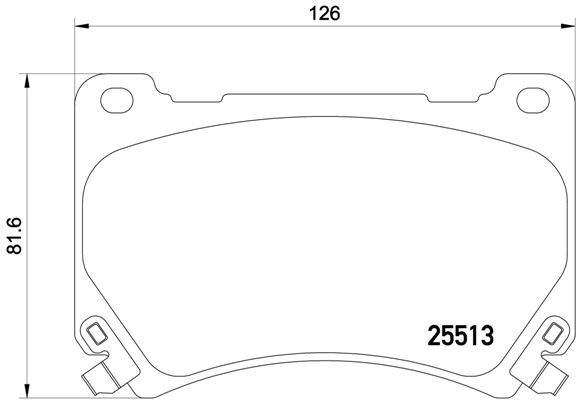 

Комплект тормозных колодок Brembo P30052