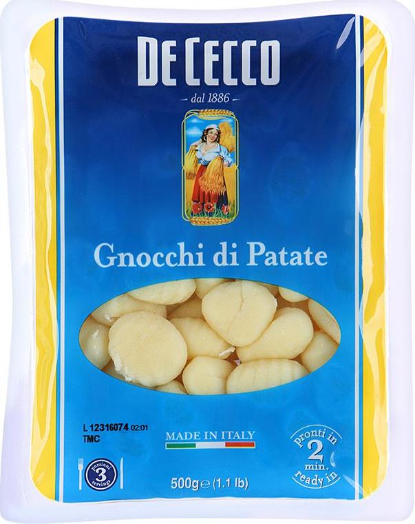 фото Картофельные клецки de cecco gnocchi di patate ниоки 500 г