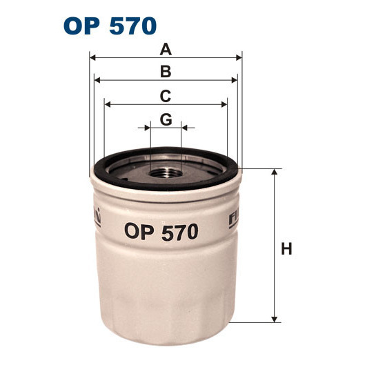 

Фильтр масляный Filtron OP570T