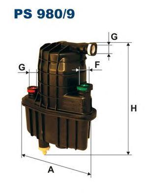 фото Фильтр топливный filtron ps9809