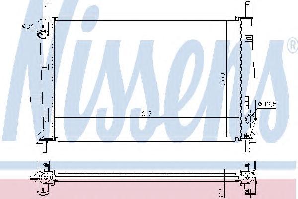

Радиатор Nissens 62104