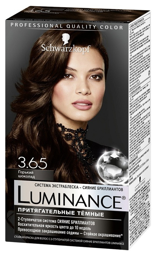 фото Стойкая краска для волос luminance color, 3.65 горький шоколад, 165 мл