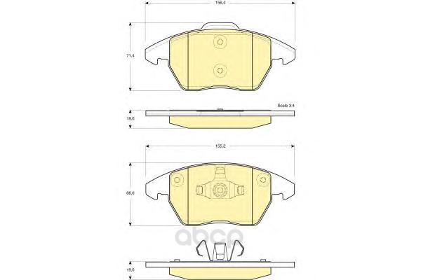 

Колодки тормозные Girling 6116052