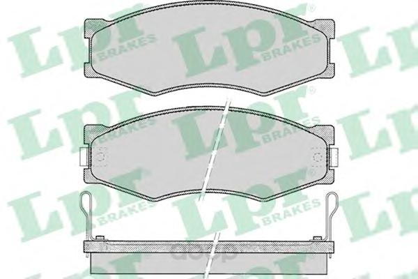 

Тормозные колодки Lpr передние для Nissan Bluebird, Serena 1986- 05P092
